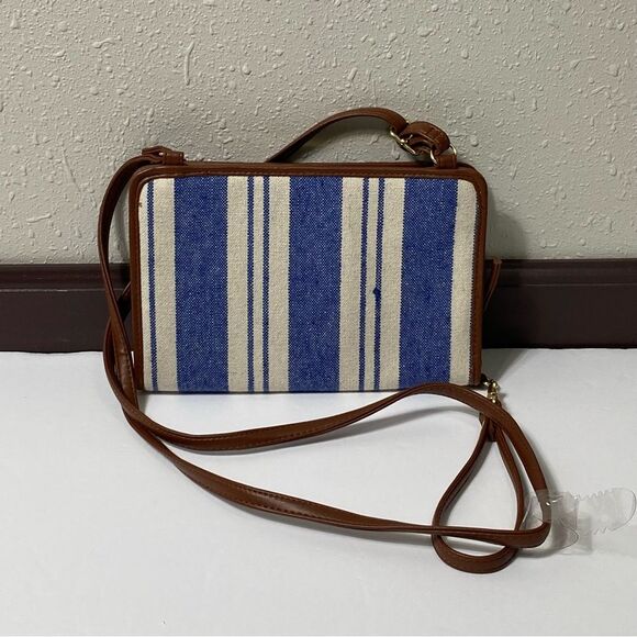 NWOT Time & Tru Women's Boho Coastal Clutch/Wallet/Wristlet Striped Shoulder Bag - Picture 12 of 15
